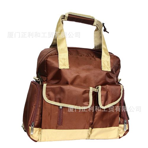 工厂定制 新款户外多功能妈咪包 旅游野餐包单肩包 两用减负背包